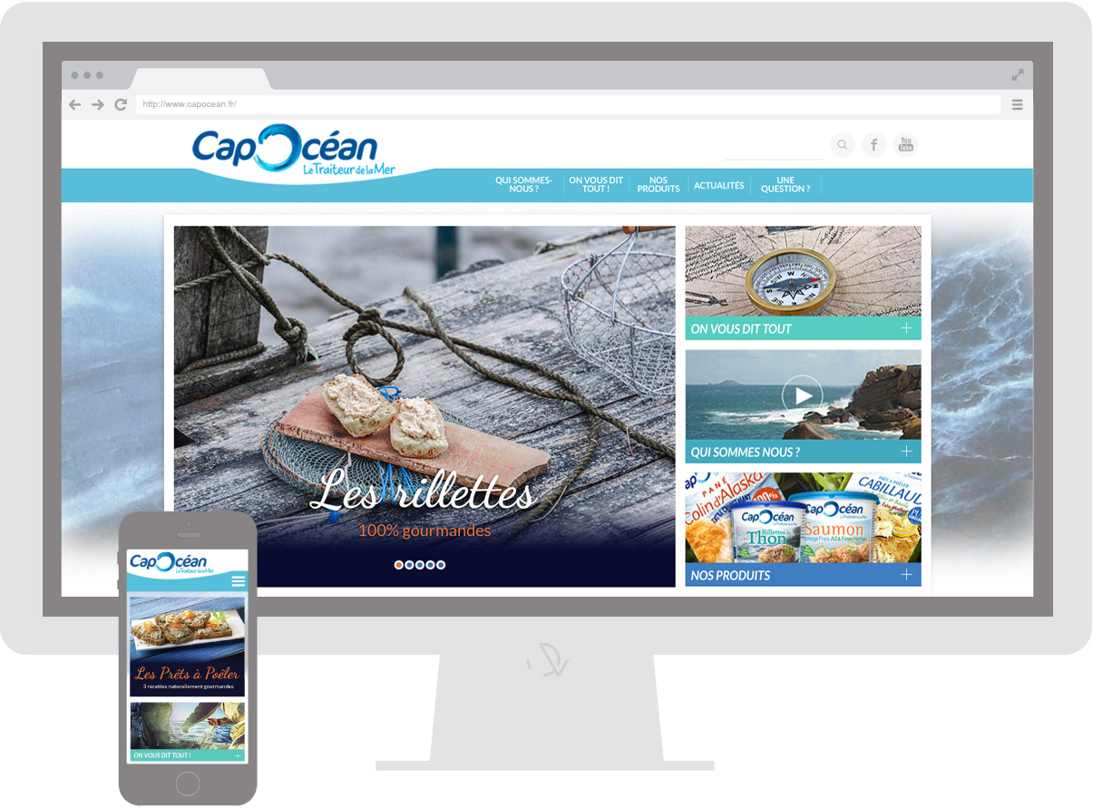 Cap océan - Homepage - Web design Olivier Varma 