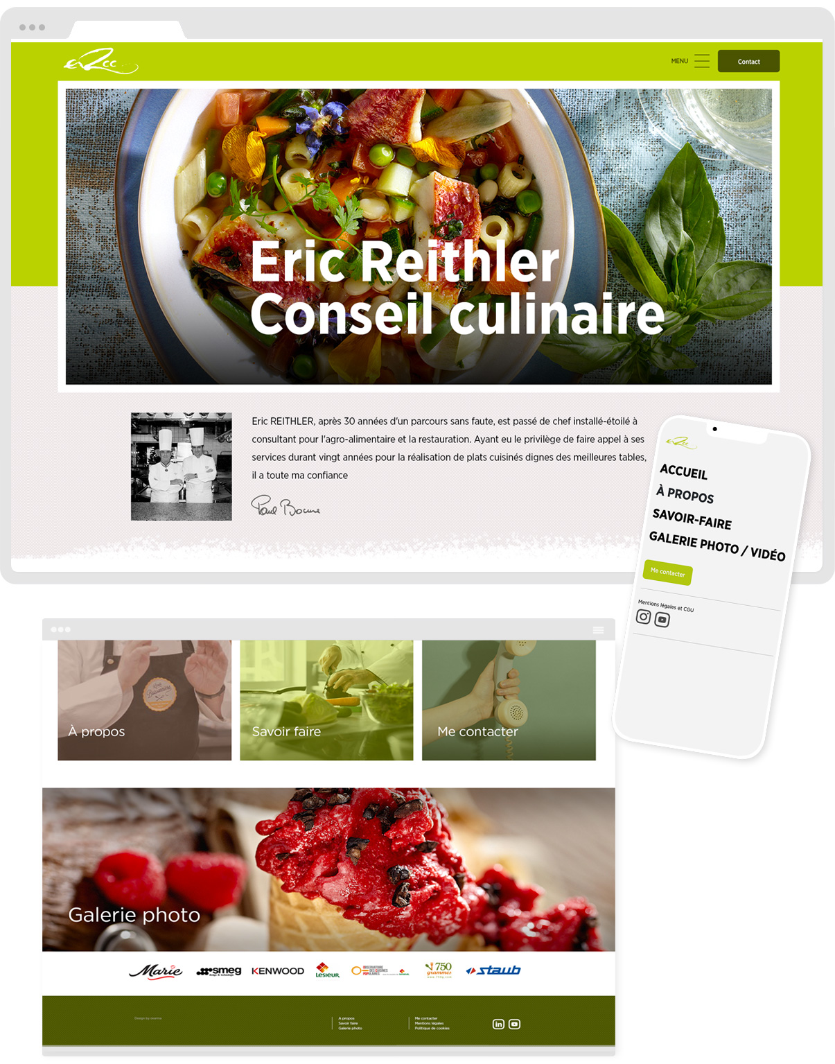 ERCC - Site internet - Conseil culinaire - Homepage - © ovarma.com