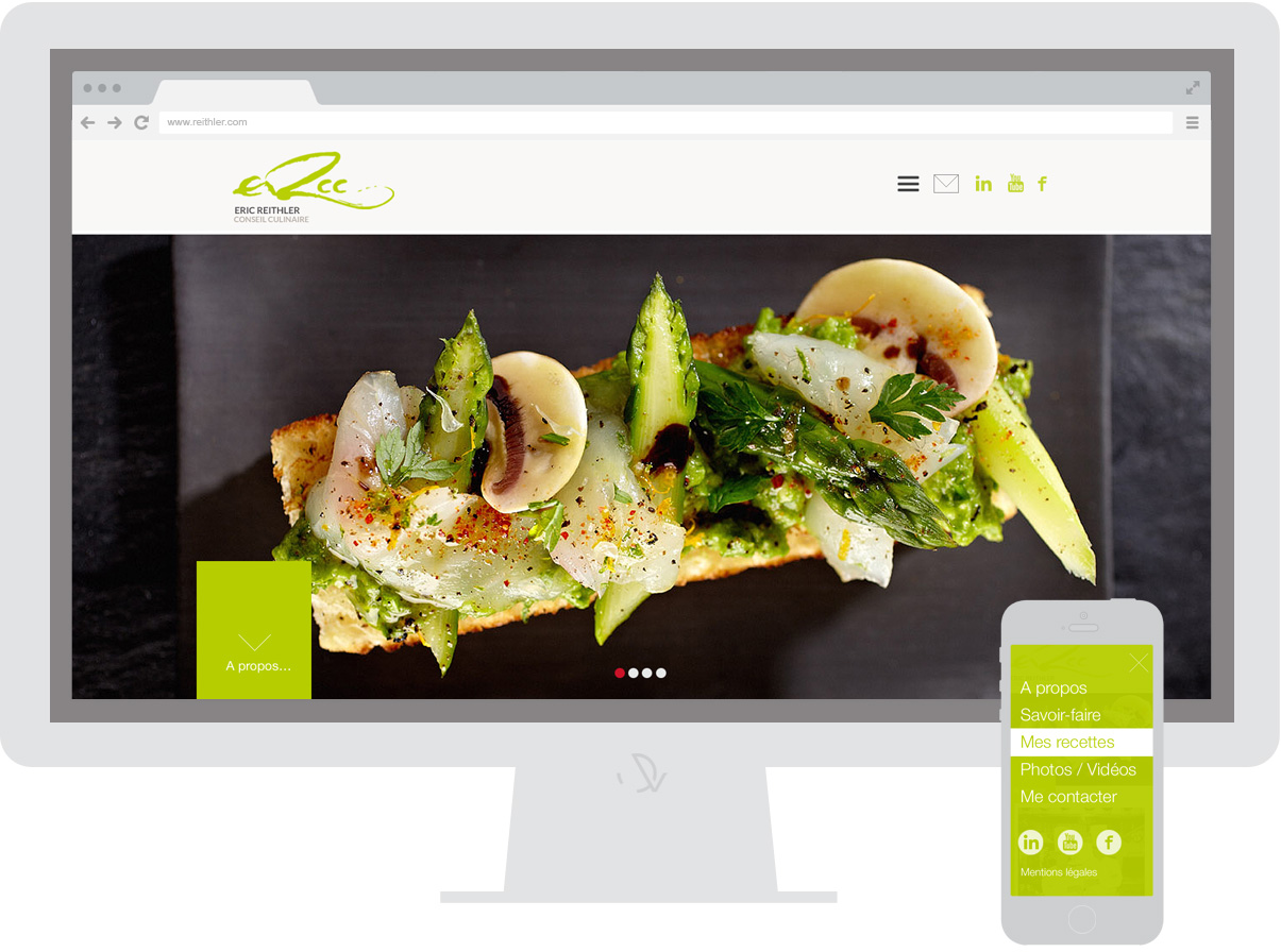 ERCC - Site internet - Conseil culinaire - Homepage - © ovarma.com