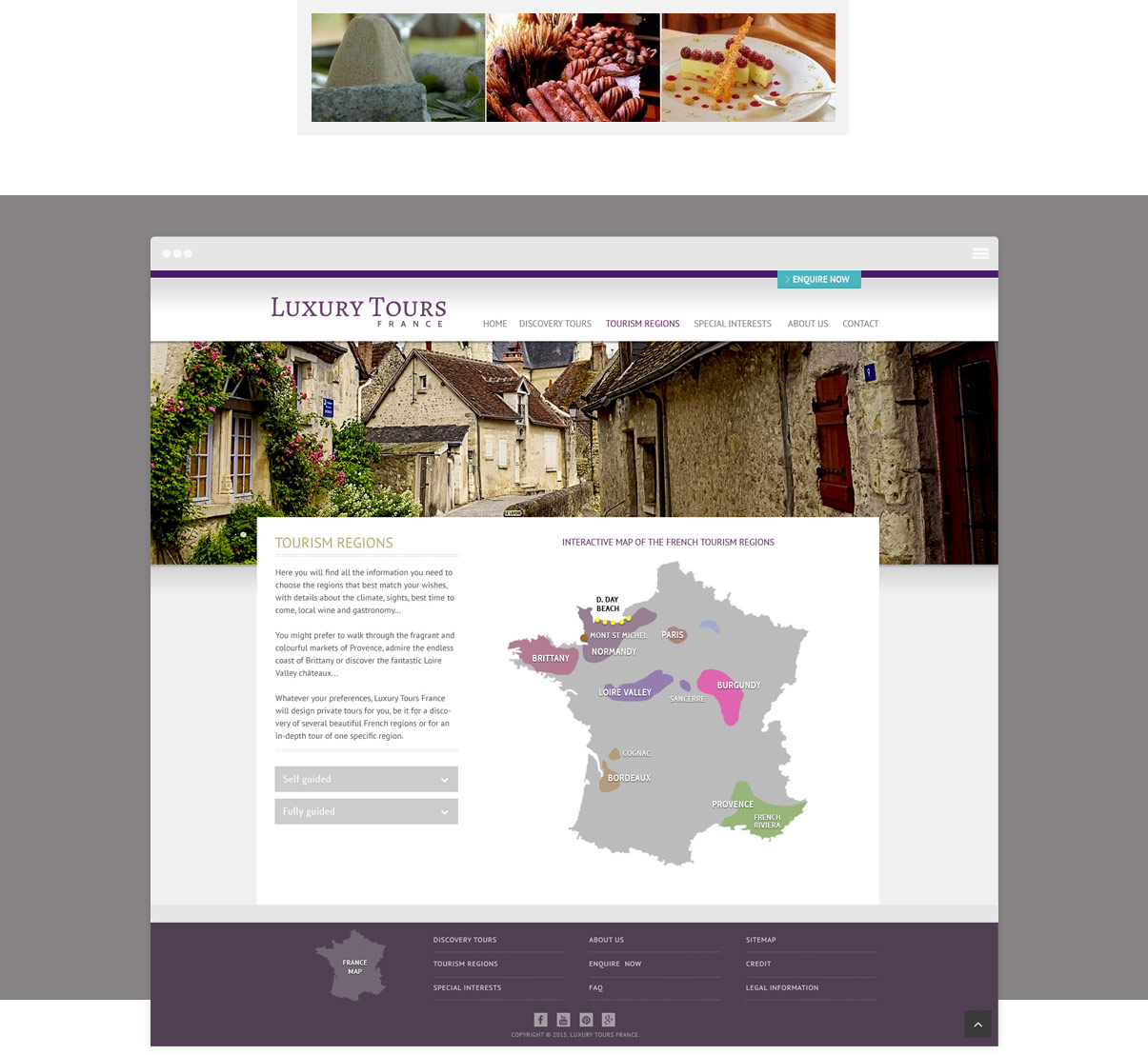 Luxury Tours France - Site internet responsive - Page intérieure - Tourisme - Val de Loire - © ovarma.com