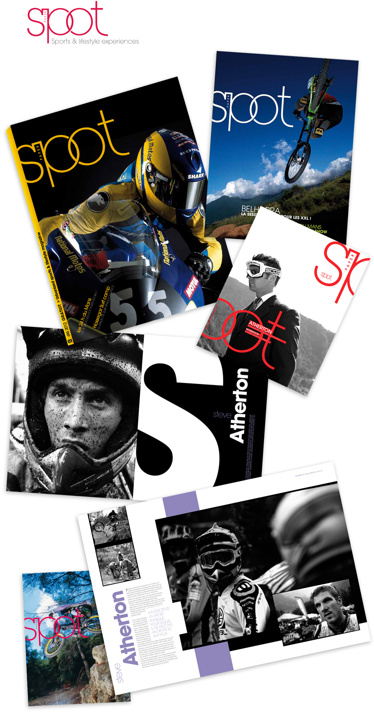 Projet, concept, magazine, D.A, design graphique, photo, sports extrêmes, riding © Olivier Varma