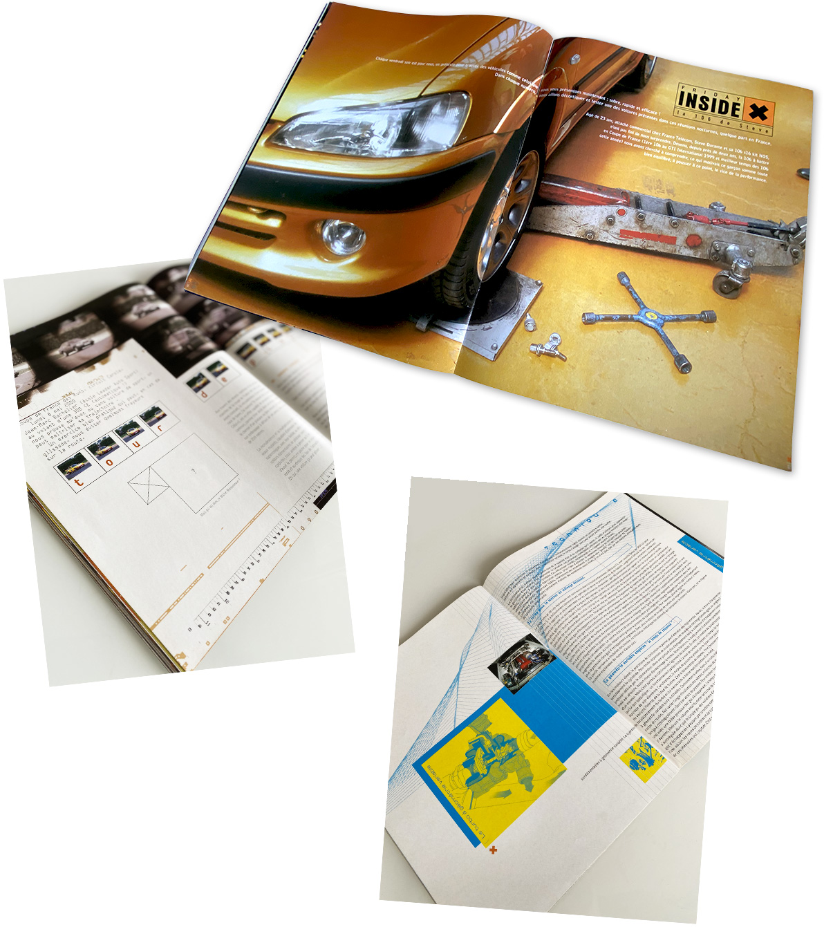 Projet, concept, magazine, D.A, design graphique, photo, cars, préparation automobile…