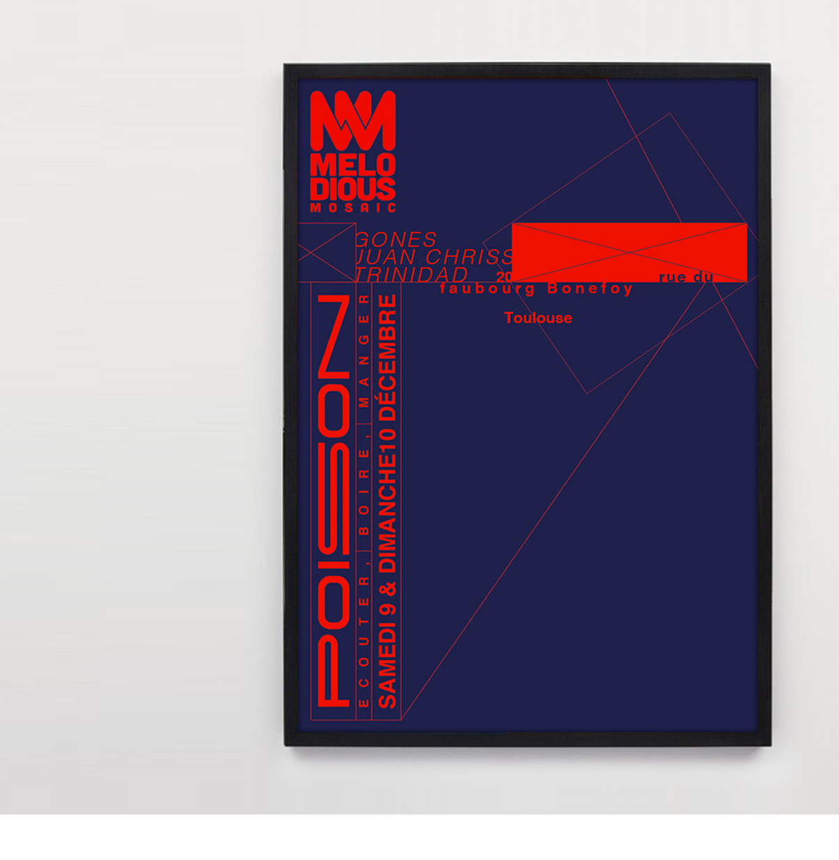 Direction artistique, édition, affiches, flyer, évènement, Dj Gones, Toulouse