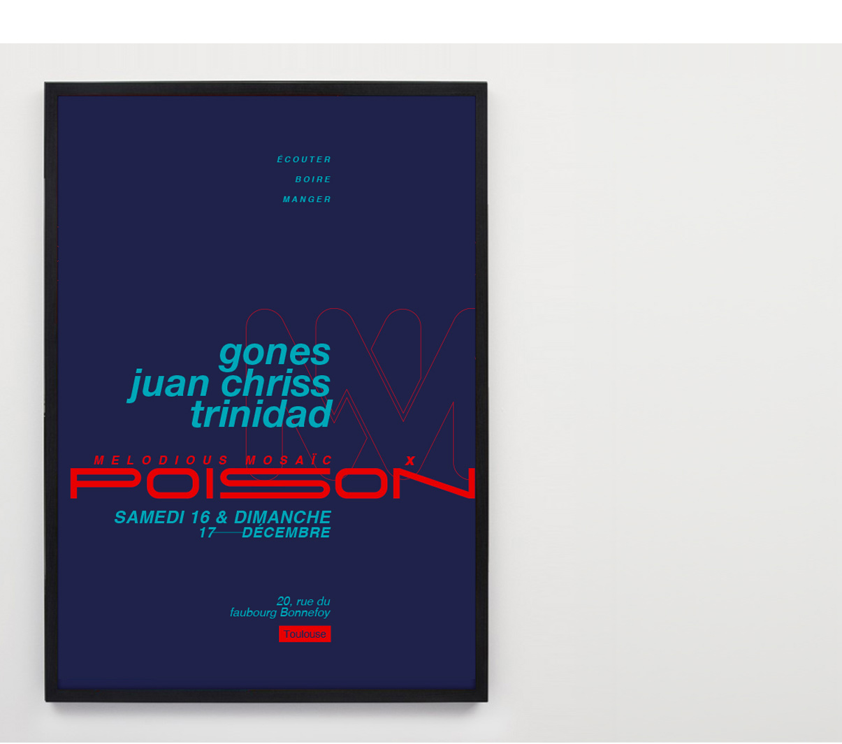 Direction artistique, édition, affiches, flyer, évènement, Dj Gones, Toulouse