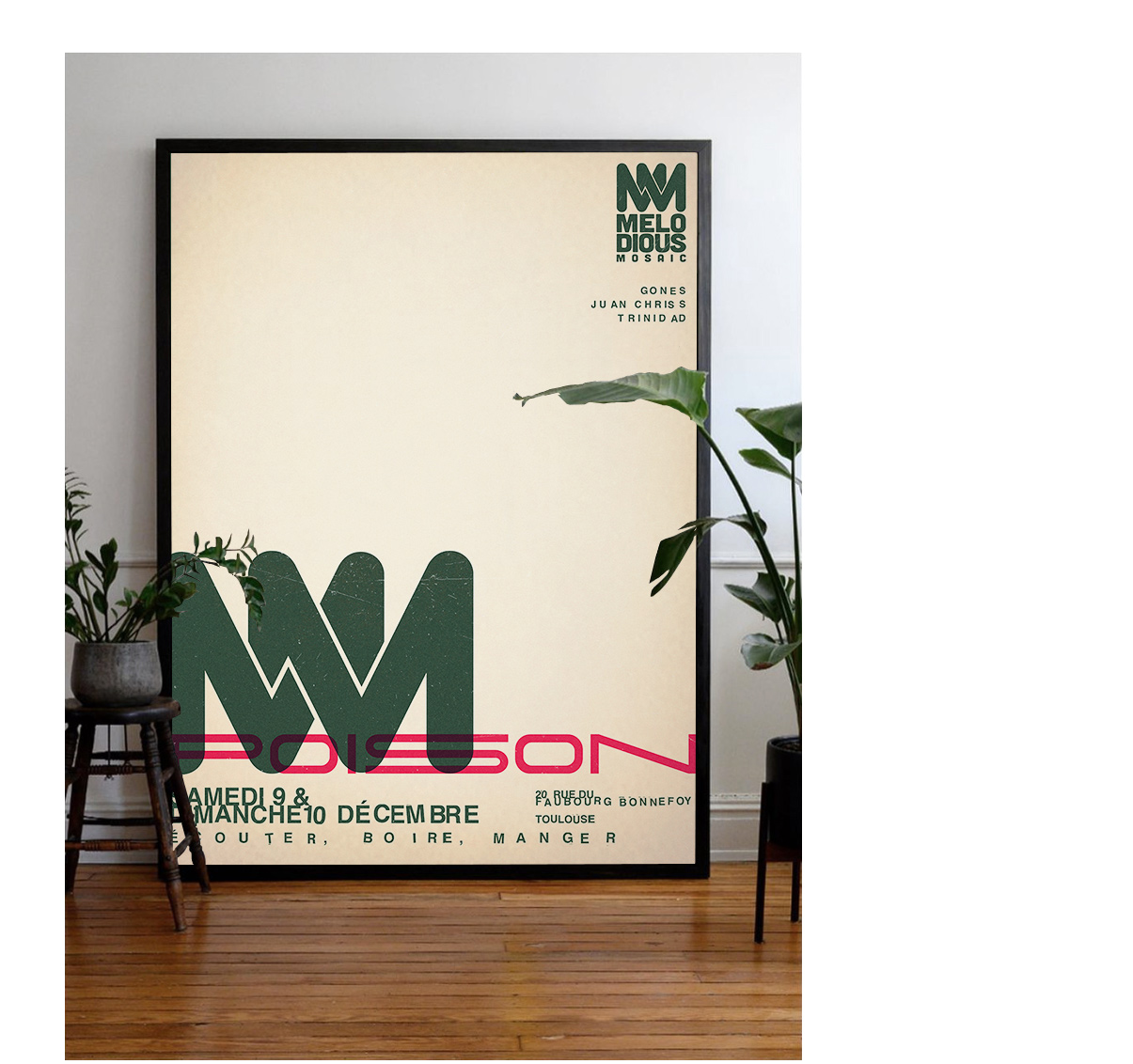 Direction artistique, édition, affiches, flyer, évènement, Dj Gones, Toulouse